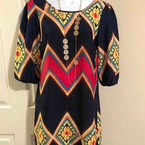 Live 4 Truth dress Aztec print Tribal, Boho, Small